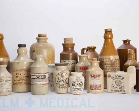 Stoneware medicine Bottles Various Large (010) priced individually
